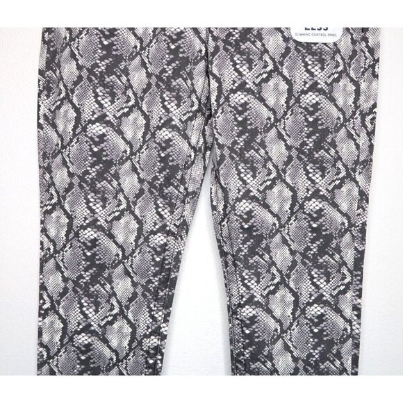 Seven7 Womens Tummy Less High Rise Skinny Jeans Neutral Snake Skin Gray Size 10 - Picture 5 of 12